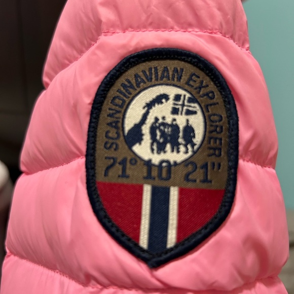 Ultra light down kids jacket size 12, pink - Picture 5 of 5